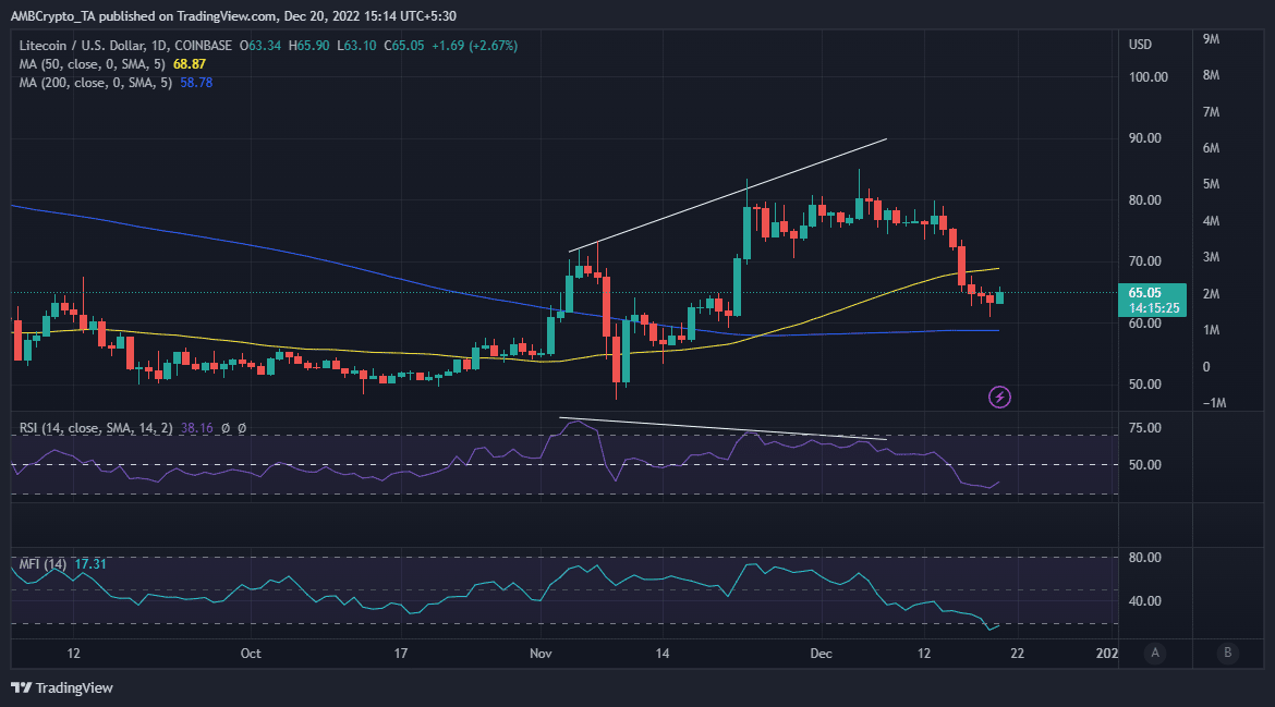 Litecoin tang 1 trieu giao dich trong 10 ngay, lieu gia co phuc hoi manh me? - anh 2