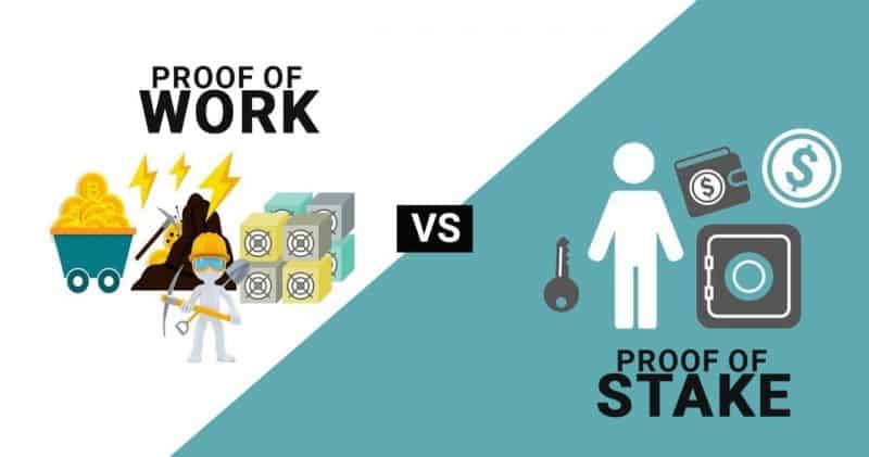 Sự khác nhau giữa Proof of Stake và Proof of Work